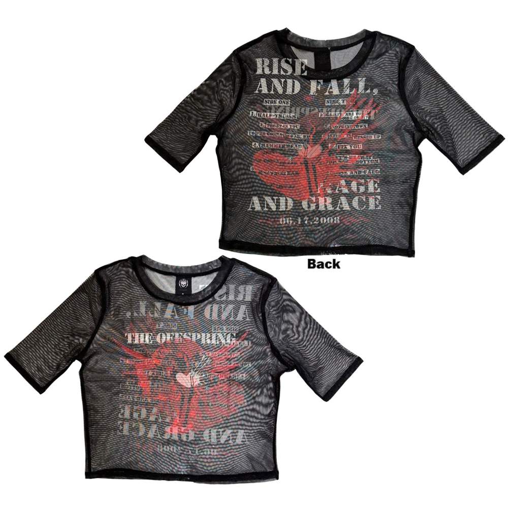 The Offspring - Rise & Fall Crop top - Black